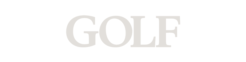 White word mark logo of Golf Magazine and says "Golf"
